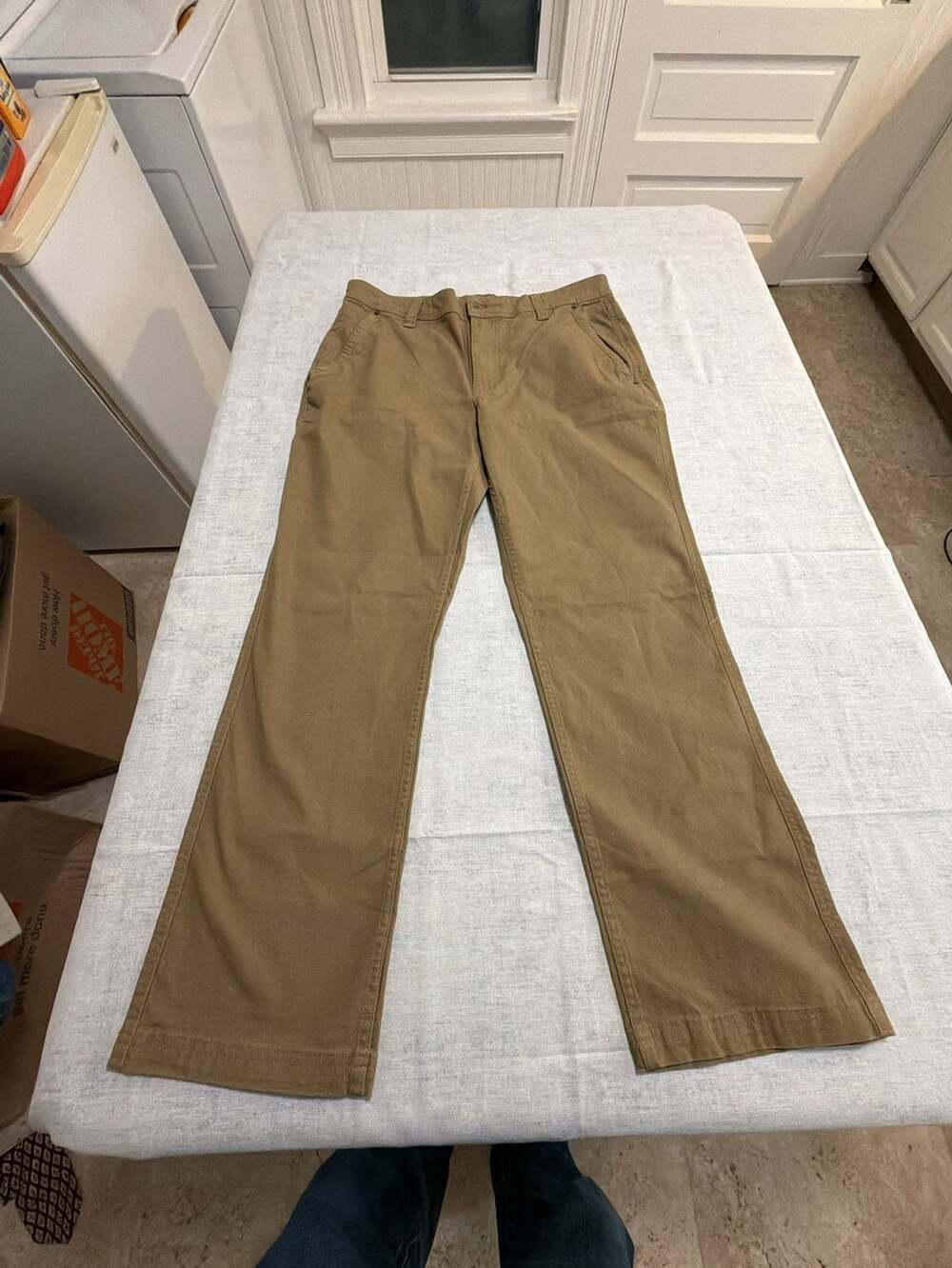 Eddie Bauer Canvas Utility Pants Classic Fit 34x30 Tan